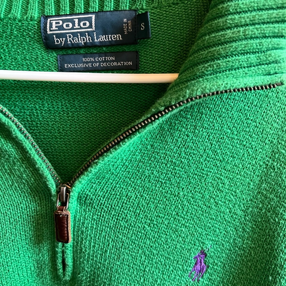 Green Polo Quarterzip
